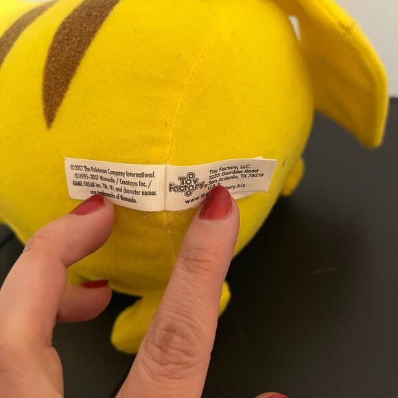 Pokemon Pikachu Plush Red Glitter Cheeks 10" Toy Factory - Picture 4 of 4